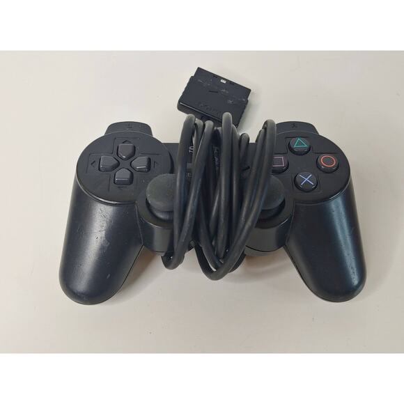 Sony Playstation Analog Controller SCPH-10010 PS2 Dualshock 2 Black - Picture 2 of 10